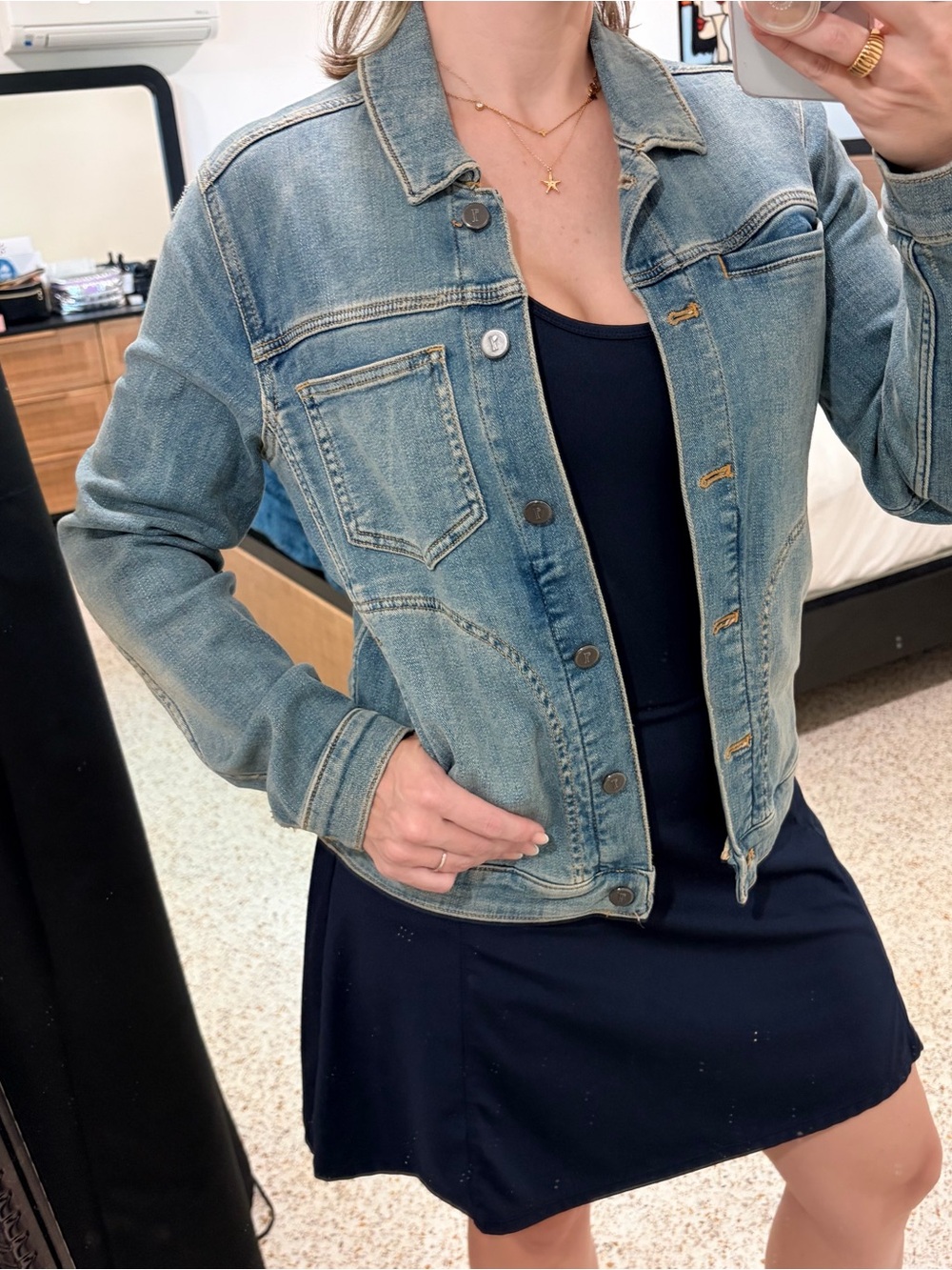 Pilcro and the Letterpress Light Blue Denim Jacket - Picture 4 of 6